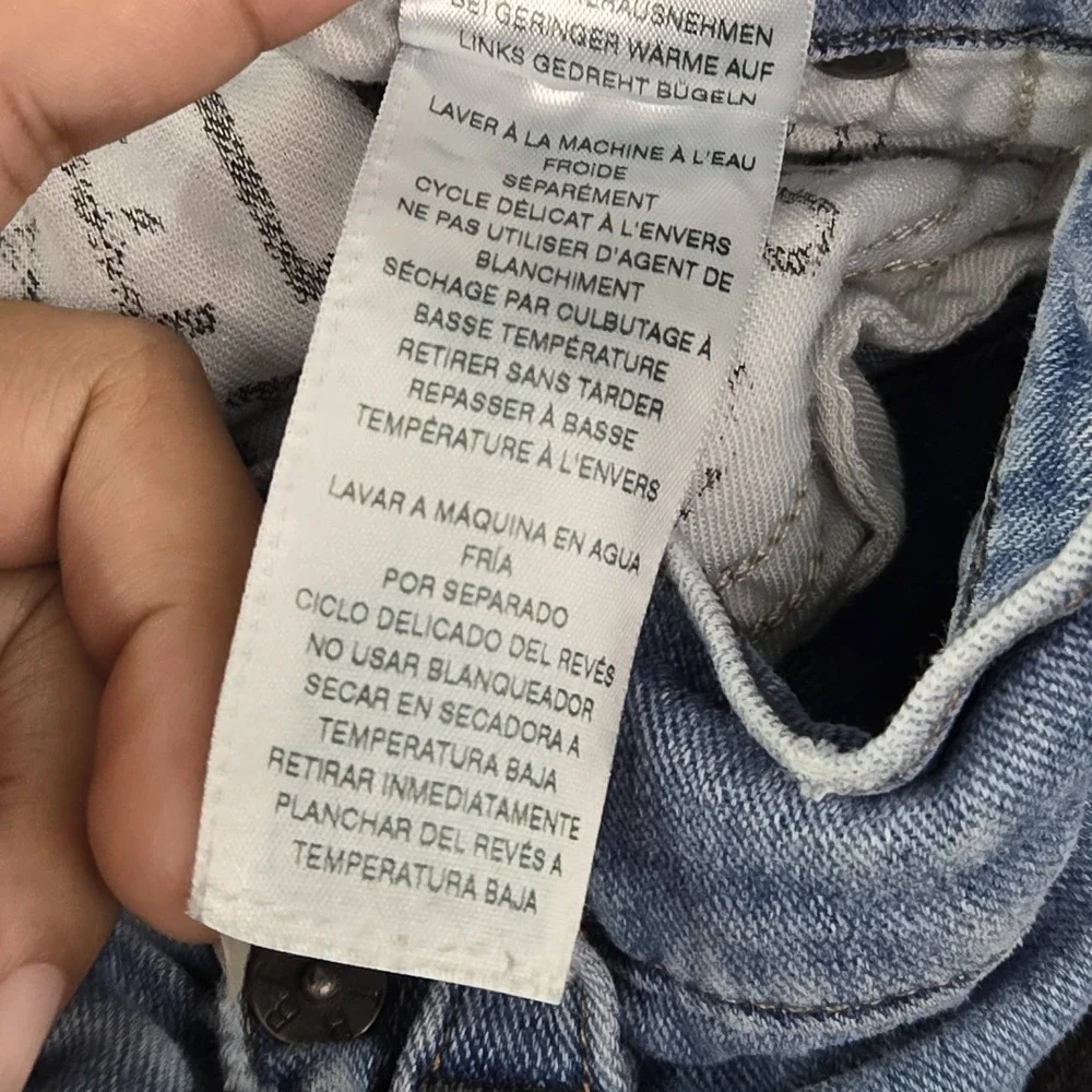 True Religion Men Jeans 33 Light Blue Denim Relaxed Straight Ricky Grunge READ
